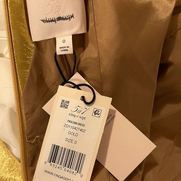 Cinq à Sept Paulena Satin Dress SIZE US 0 $495 - Picture 10 of 10